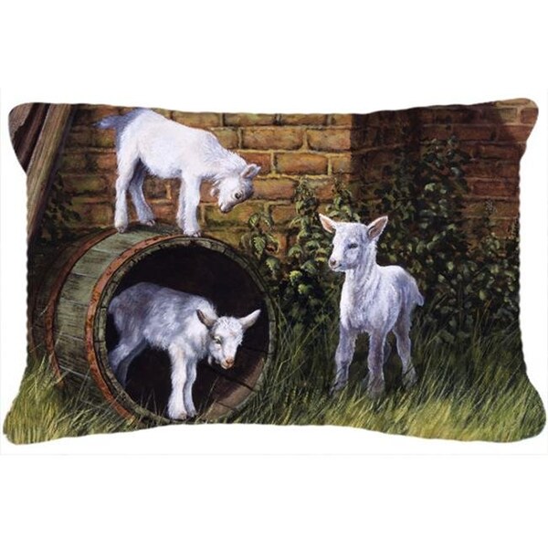 Jensendistributionservices Goats by Daphne Baxter Fabric Decorative Pillow - MI889343