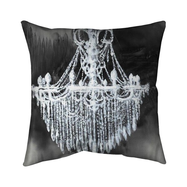 Fondo 26 x 26 in. Big Glam Chandelier-Double Sided Print Indoor Pillow - FO2798665