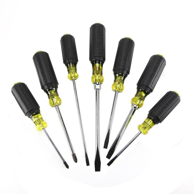 Klein Tools Tradesman Pro 17.5 in. Tool Gear Back Pack with 7-Piece Assorted Screwdriver Set - M2O41538KIT