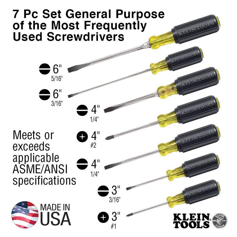 Klein Tools Tradesman Pro 17.5 in. Tool Gear Back Pack with 7-Piece Assorted Screwdriver Set - M2O41538KIT