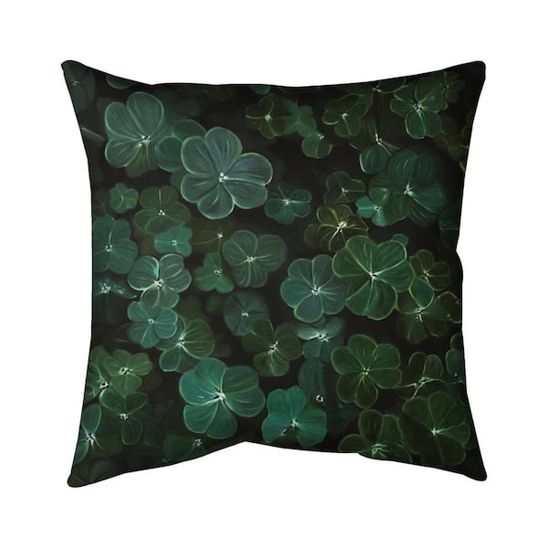 Fondo 20 x 20 in. Clovers-Double Sided Print Indoor Pillow - FO2774182