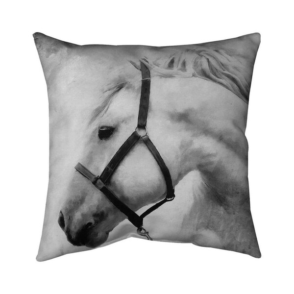 Fondo 26 x 26 in. Darius The Horse-Double Sided Print Indoor Pillow - FO2792776
