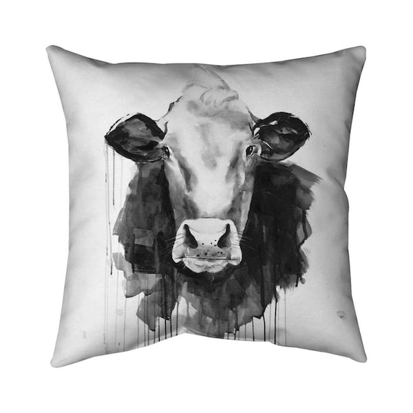 Fondo 20 x 20 in. Cow-Double Sided Print Indoor Pillow - FO2793920