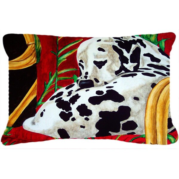 Jensendistributionservices Sunday Nap Dalmatian Fabric Decorative Pillow - MI2556969