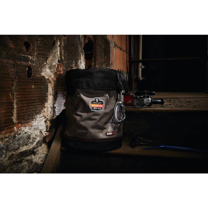 Ergodyne Arsenal 12.5 in. Tool Bucket with Top Gray Canvas - 5940T