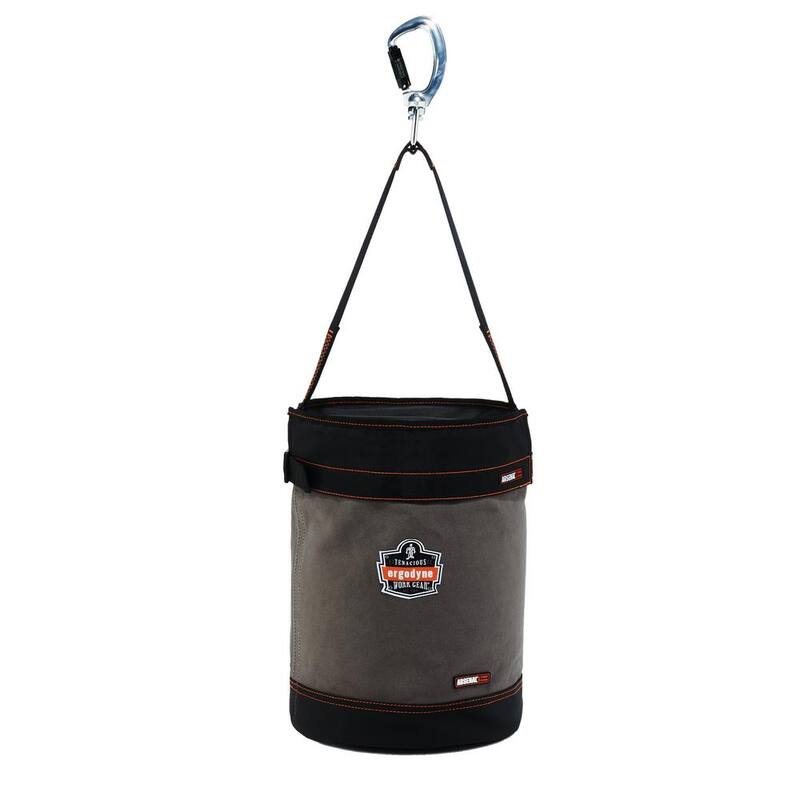Ergodyne Arsenal 12.5 in. Tool Bucket with Top Gray Canvas - 5940T