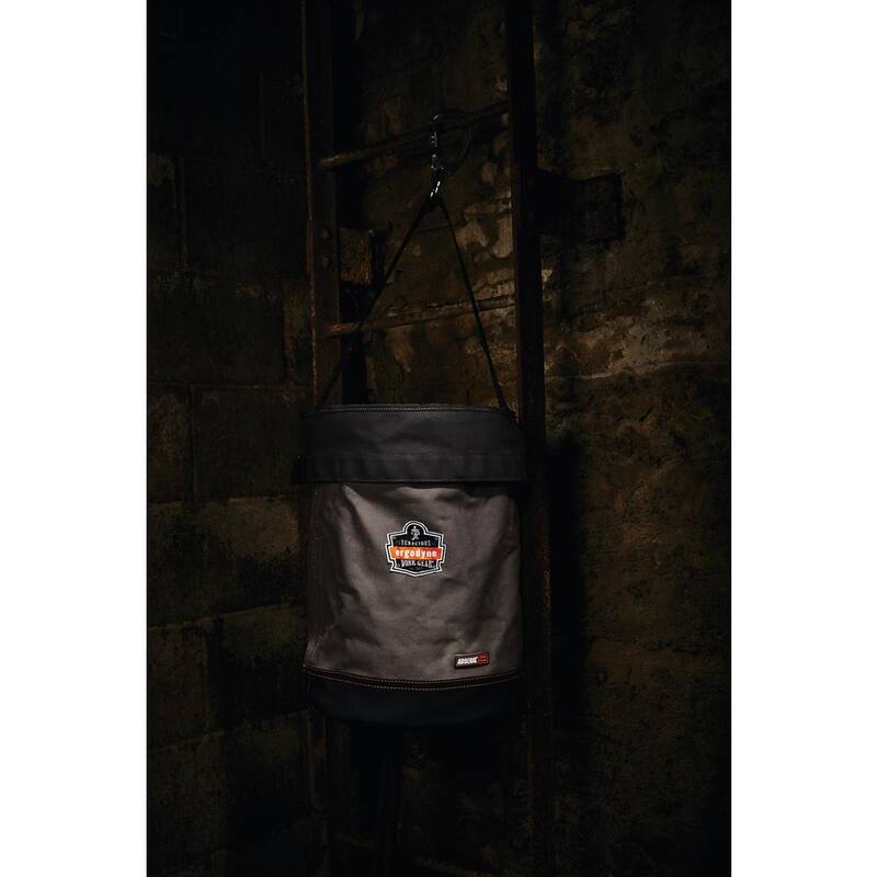 Ergodyne Arsenal 12.5 in. Tool Bucket with Top Gray Canvas - 5940T