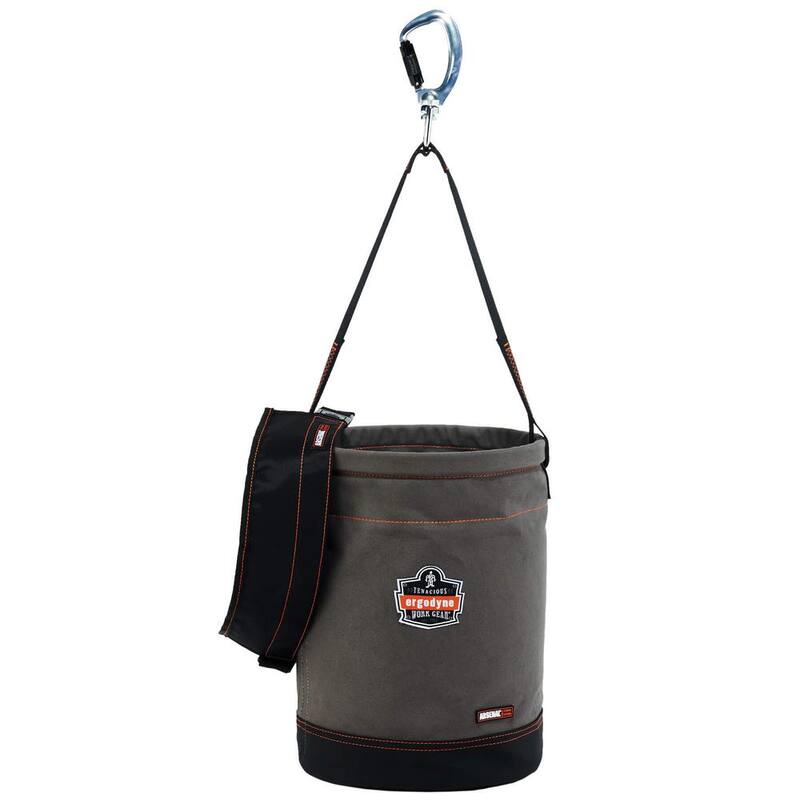 Ergodyne Arsenal 12.5 in. Tool Bucket with Top Gray Canvas - 5940T