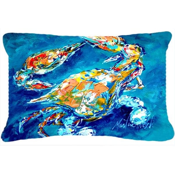 Jensendistributionservices 12 x 16 In. By Chance Crab Indoor & Outdoor Fabric Decorative Pillow - MI892858