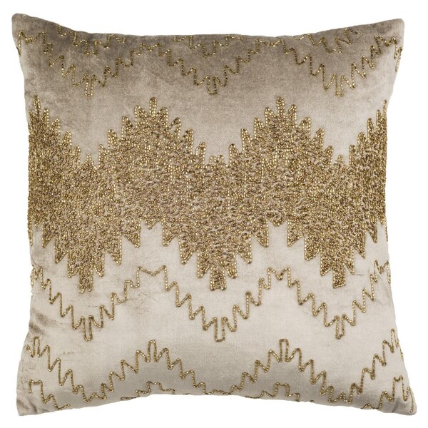 Safavieh 18 x 18 x 3 in. Gold Sparkle Pillow, Gold - PLS854A-1818