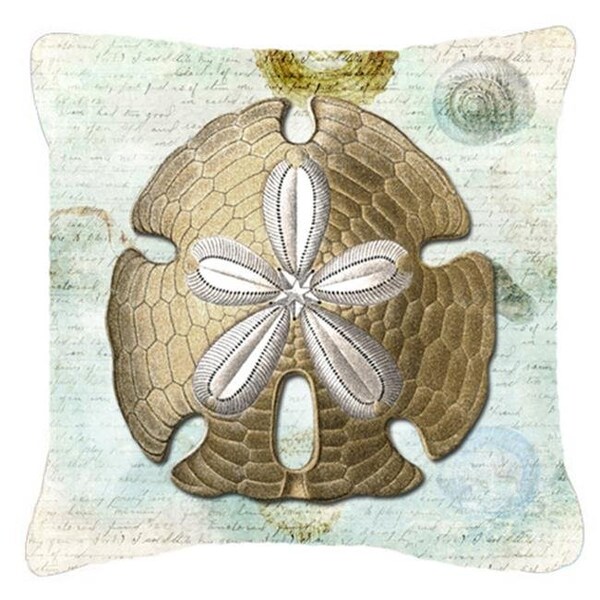 Carolines Treasures Carolines Treasures SB3025PW1818 Sand Dollar Indoor & Outdoor Decorative Fabric Pillow - 18 x 18 in. - SB3025PW1818