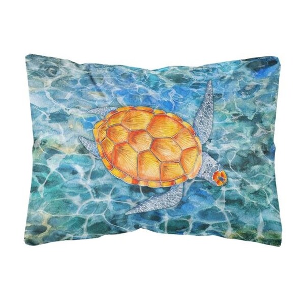 Carolines Treasures Carolines Treasures BB5364PW1216 Sea Turtle Canvas Fabric Decorative Pillow - BB5364PW1216