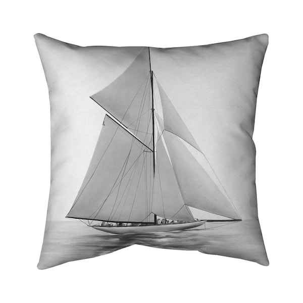 Fondo 26 x 26 in. Sailing Ship-Double Sided Print Indoor Pillow - FO2773726