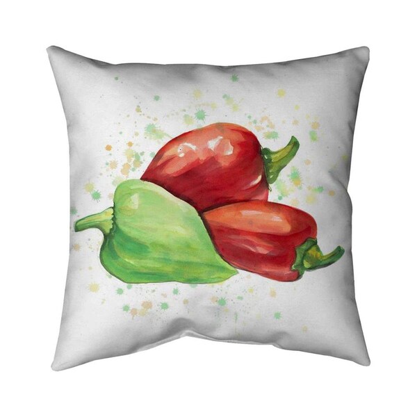 Fondo 20 x 20 in. Bell Peppers-Double Sided Print Indoor Pillow - FO2791835