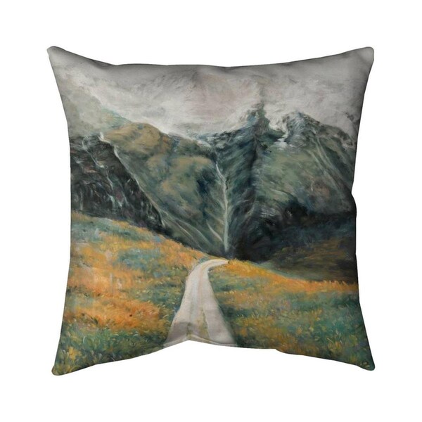 Begin Home Decor 20 x 20 in. Mountainous Landscape-Double Sided Print Indoor Pillow - 5541-2020-LA95