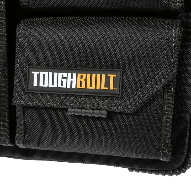 TOUGHBUILT 19.5" Large Black Laptop Bag with Quick Access, Shoulder Strap, ClipTech hub and padded device pocket - TB-EL-1-L2