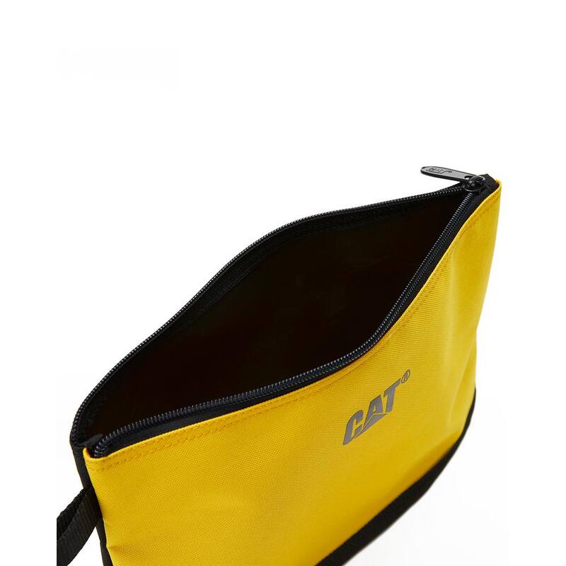 CAT Tool Storage, 12 in. 1 Pocket, Black and Yellow, 600-D Polyester, Document Bag, Can be Used to Organize Documents - 84666