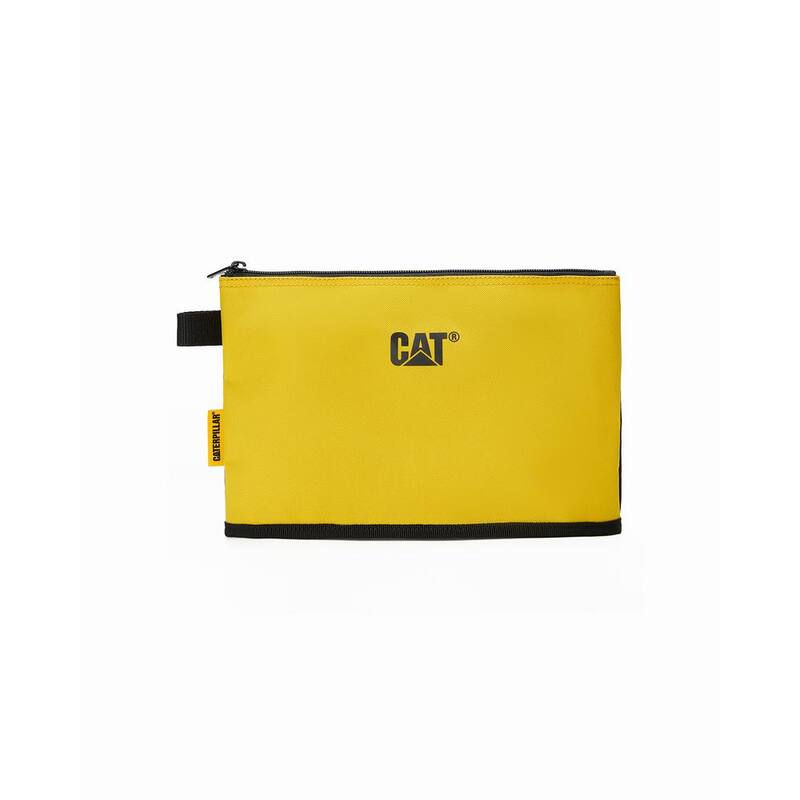 CAT Tool Storage, 12 in. 1 Pocket, Black and Yellow, 600-D Polyester, Document Bag, Can be Used to Organize Documents - 84666