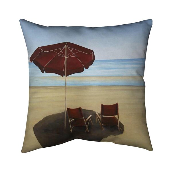 Fondo 26 x 26 in. Relax At The Beach-Double Sided Print Indoor Pillow - FO2774229