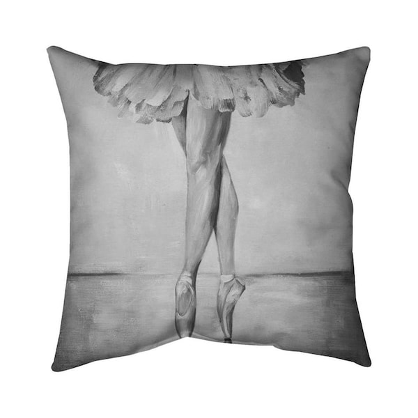 Begin Home Decor 20 x 20 in. Ballet Classic Steps-Double Sided Print Indoor Pillow - 5541-2020-SP24