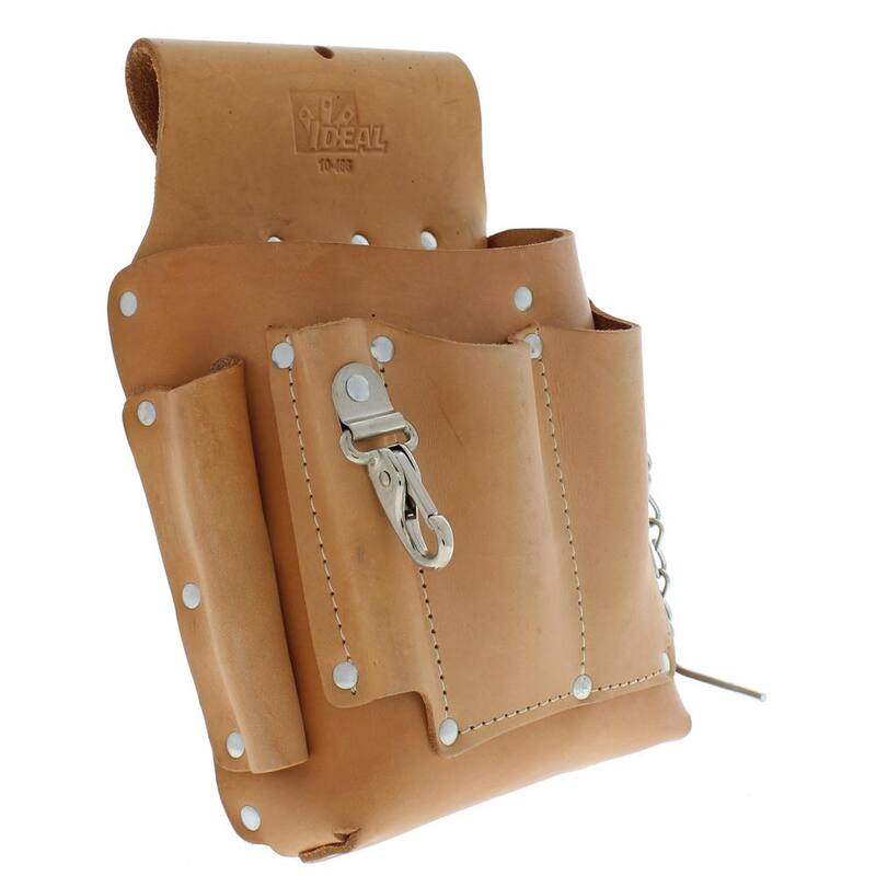 IDEAL 7 in. W 7-Pocket Electrician's Tool Bag - 10-466