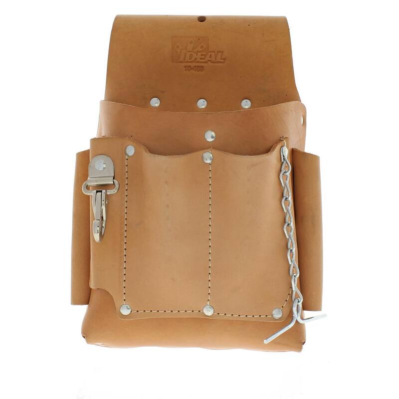 IDEAL 7 in. W 7-Pocket Electrician's Tool Bag - 10-466