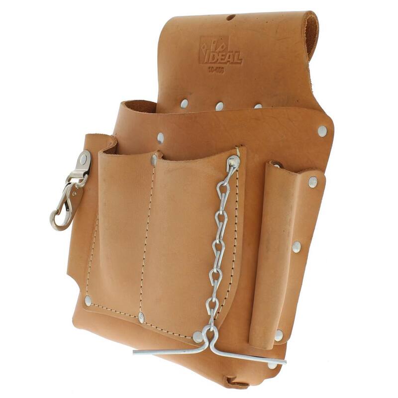 IDEAL 7 in. W 7-Pocket Electrician's Tool Bag - 10-466