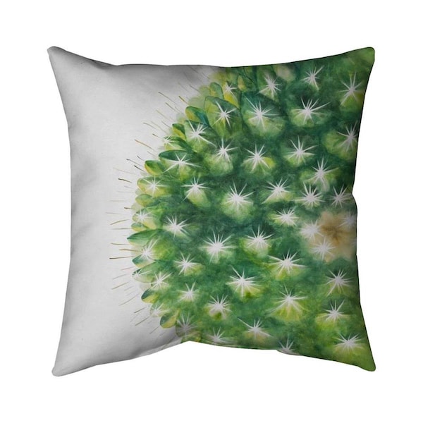 Fondo 26 x 26 in. Watercolor Mini Cactus-Double Sided Print Indoor Pillow - FO2794159