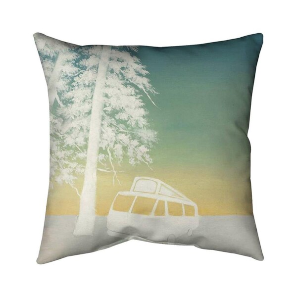 Begin Home Decor 26 x 26 in. Camping-Double Sided Print Indoor Pillow - 5541-2626-TV3