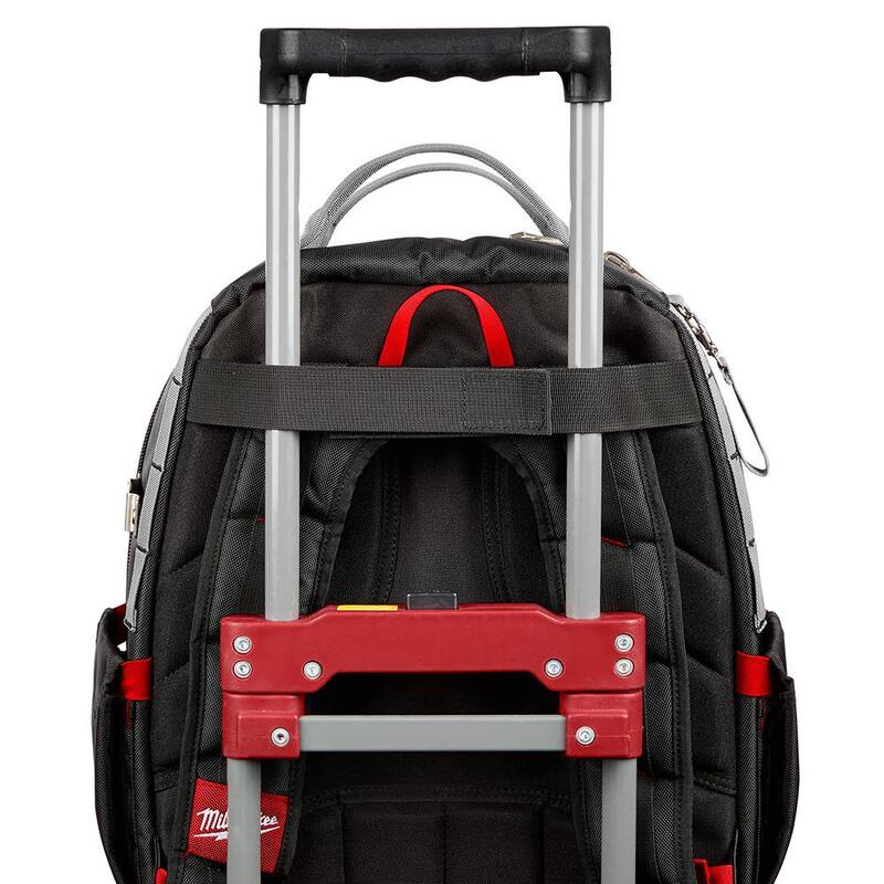 Milwaukee 15 in. Ultimate Jobsite Backpack with FASTBACK Camo Stainless Steel Spring Assisted Folding Knife (2-Piece) - 48-22-8201-48-22-1535