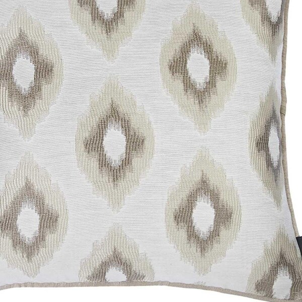 Homeroots Brown Jacquard Chic Decorative Throw Pillow Cover 17 x 17 in. - 355663