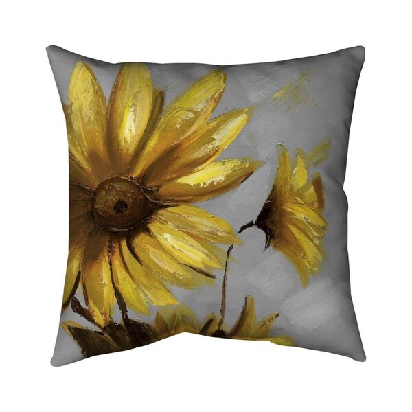 Fondo 26 x 26 in. Mountain Arnica Flowers-Double Sided Print Indoor Pillow - FO2797960
