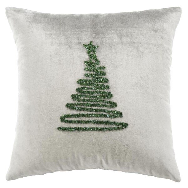 Safavieh 20 x 20 in. Enchanted Evergreen Pillow Grey & Green - PLS882C-2020