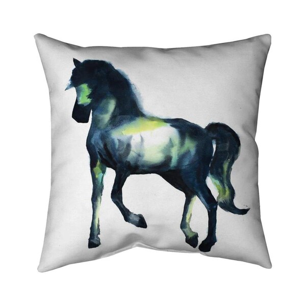 Fondo 20 x 20 in. Elegant Horse-Double Sided Print Indoor Pillow - FO2791582