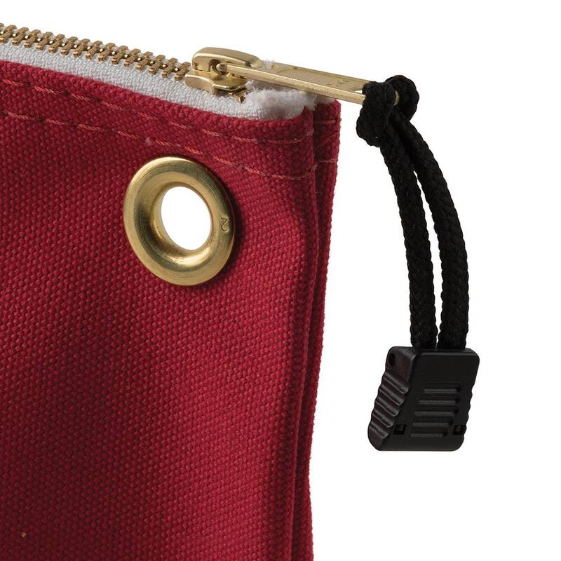 Klein Tools 10 in. Consumables Red Canvas Zipper Bag - 5539RED