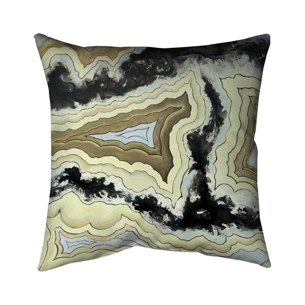 Begin Home Decor 20 x 20 in. Lace Agate-Double Sided Print Indoor Pillow - 5541-2020-MN5