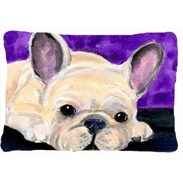 Carolines Treasures Carolines Treasures SS8698PW1216 French Bulldog Indoor & Outdoor Decorative Fabric Pillow - 12 x 16 in. - SS8698PW1216