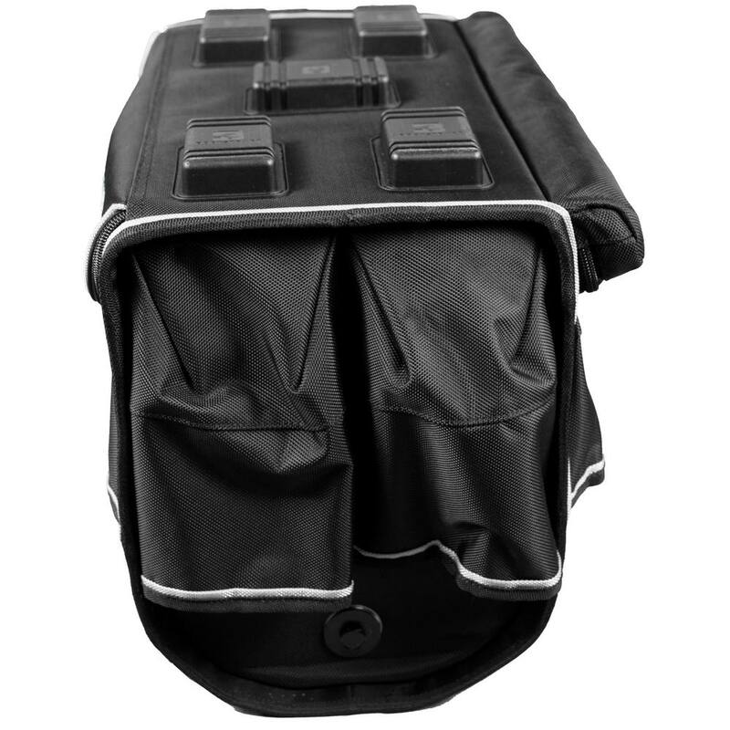BOOTSTRAPT 18 in. Contractor's Tote Bag with Integrated Parts Bin Compartment and Waterproof Rain Cover - 006-529