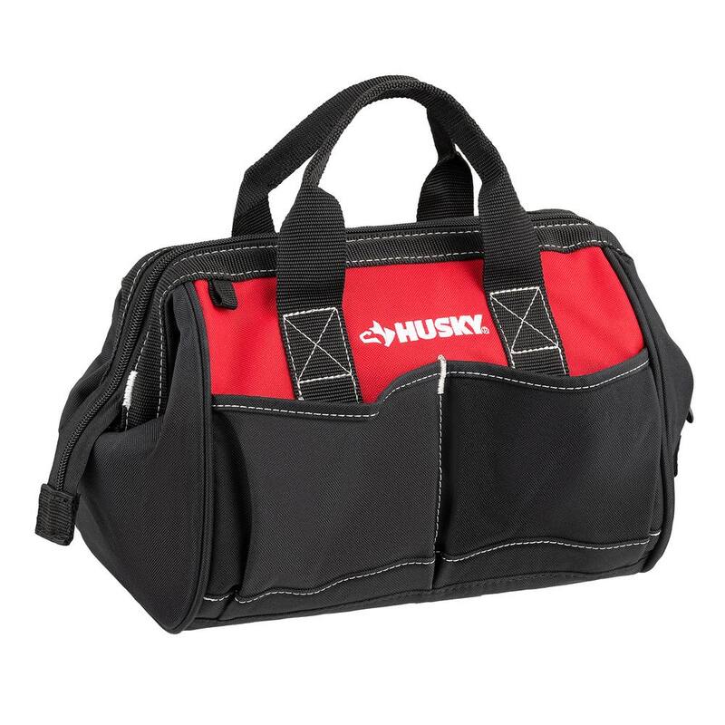 Husky 12 in. 4-Pocket Zippered Tool Bag (6-Pack) - HD60012-TH6PK
