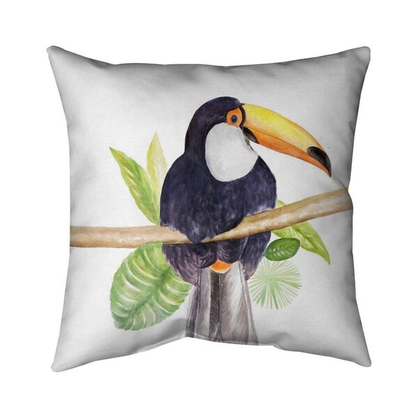 Begin Home Decor 20 x 20 in. Toucan-Double Sided Print Indoor Pillow - 5541-2020-AN354