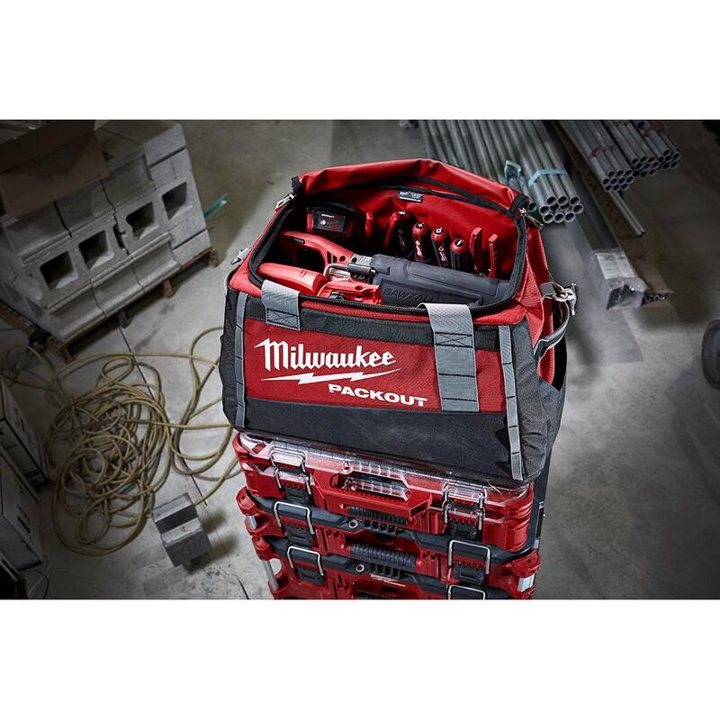 Milwaukee 20 in. PACKOUT Tool Bag/Tote with Screwdriver Set (11-Piece) - 48-22-8322-48-22-2710