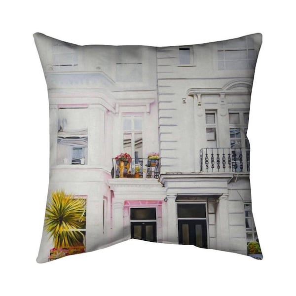 Begin Home Decor 20 x 20 in. West Coast Houses-Double Sided Print Indoor Pillow - 5541-2020-AR7