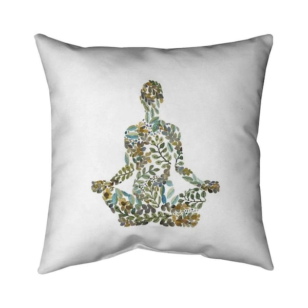 Begin Home Decor 26 x 26 in. Zen Attitude-Double Sided Print Indoor Pillow - 5541-2626-RE8