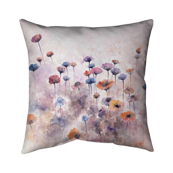 Begin Home Decor 20 x 20 in. Small Wildflowers-Double Sided Print Indoor Pillow - 5541-2020-FL222