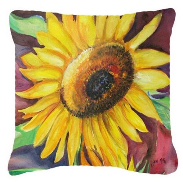 Jensendistributionservices Sunflowers Canvas Fabric Decorative Pillow - MI892963