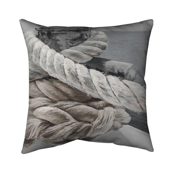 Begin Home Decor 20 x 20 in. Twisted Boat Rope-Double Sided Print Indoor Pillow - 5541-2020-CO86-2