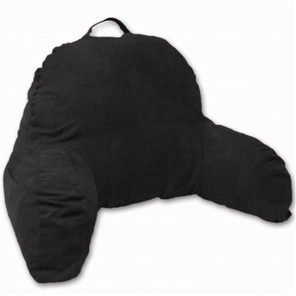 Living Healthy Products Living Healthy Products J-12-Black Microsuede Bedrest Pillow; Black - J-12-BLACK