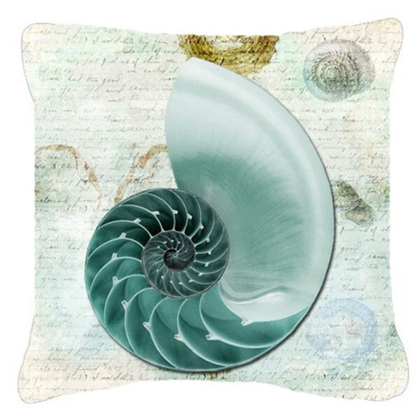 Carolines Treasures Carolines Treasures SB3037PW1818 18 x 18 in. Shells Indoor & Outdoor Fabric Decorative Pillow - SB3037PW1818