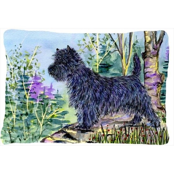 Carolines Treasures Carolines Treasures SS8665PW1216 12 x 16 in. Cairn Terrier Decorative Indoor & Outdoor Fabric Pillow - SS8665PW1216