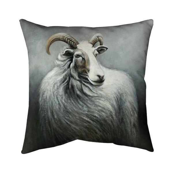 Begin Home Decor 26 x 26 in. Cashmere Goat-Double Sided Print Indoor Pillow - 5541-2626-AN214